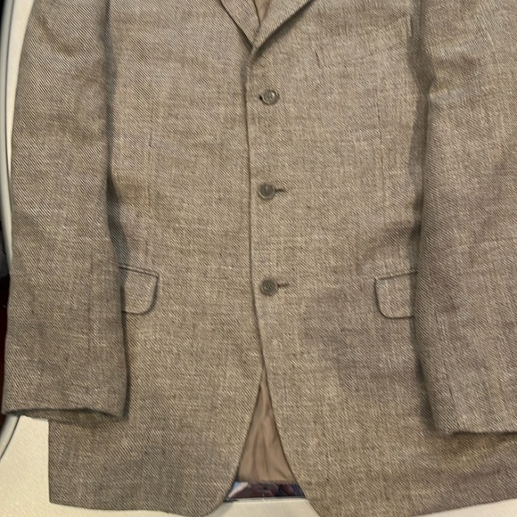 Zegna excellent condition single breasted blazer no venttan wool cotton blend